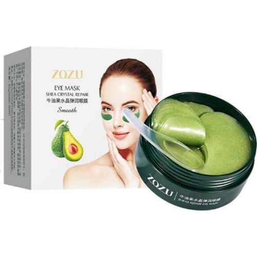 30 Pairs Avocado Eye Mask Nourishing Moisturizing Hydration Eye Patches Dark Dircles Remove Wrinkle Eye Skin Care