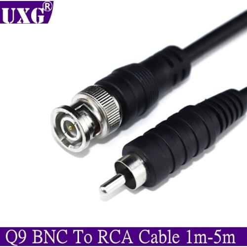 5M 3M 2M 1M BNC Male to RCA Male Jack Coaxial Cable Connector Video Adapter for CCTV Camera system Camera Accessories