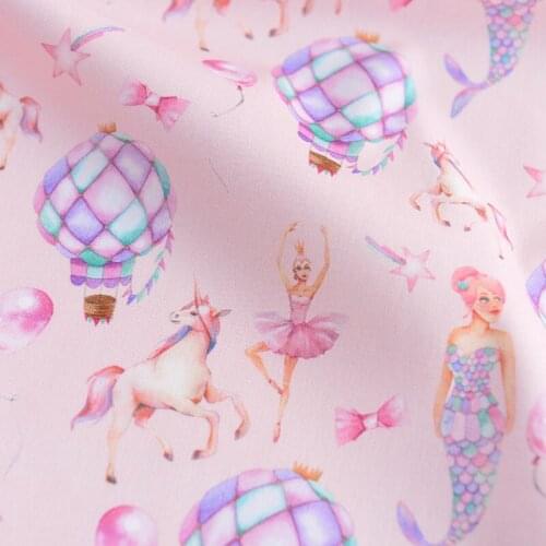 50X130cm Cotton Fabric Cute Dancing Cat Plain Sewing Quilting Fabrics For Patchwork Needlework DIY Handmade Accessories