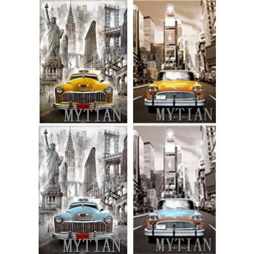 5d diy,diamond painting new york,City,Statue of Liberty Taxi,diamond painting full square,cross stitch pictures, arts,gift