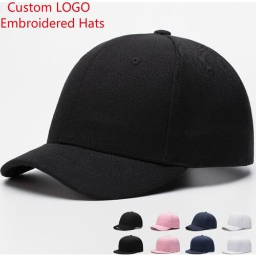 Customized Short-brimmed Baseball Cap for Women Men Hat Custom Embroidered Hats Cap