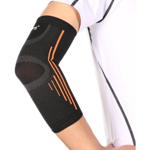 Pack of 1 Black Classic Breathable Elbow Pads, Basketball, Football, Safety Volleyball Elbow Pads, Elastic Elbow Pads 2021