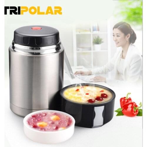 Lunch Box Stainless Steel Braised Beaker Double Wall Smolder Food Porridge Insulated Thermos Vacuum Pot Sou Bucket Stew pot