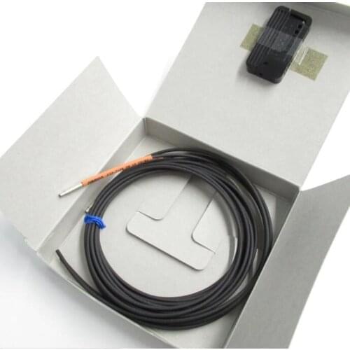 E32-T12R 2M Fiber optic sensor, through-beam, miniature shape, dia 3mm, high-flex fiber R1, 2m cable