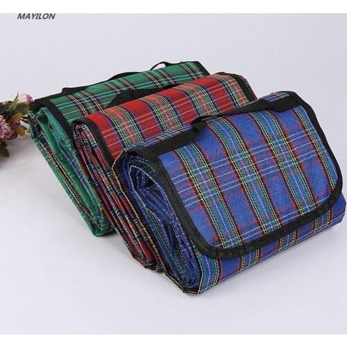150X180cm Camping Mat Plaid Folding Camping Mattress Baby Climb Outdoor Waterproof Beach Picnic Blanket for Multiplayer Picnic