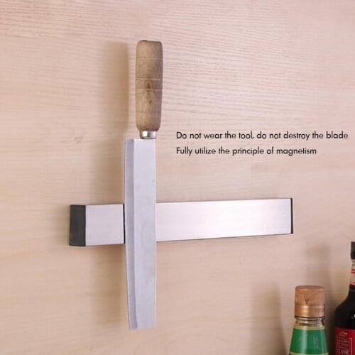 31cm Self-adhesive Magnetic Knife Strip Stainless Steel Knife Storage Bar Rack Metal Knives, Utensils and Kitchen Sets Holder