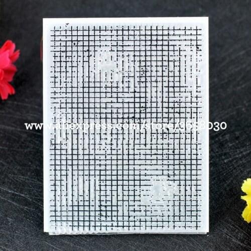 Grid Background Scrapbook DIY photo cards rubber stamp clear stamp transparent stamp 7.5x10cm 8052651
