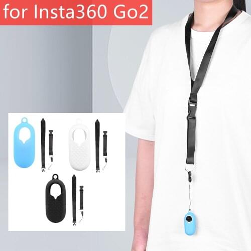 For Insta360 Go2 Camera Silicone Protective Cover Thumb Camera Anti-Scratch Protector Case for Insta360 Go 2 Camera Accessories