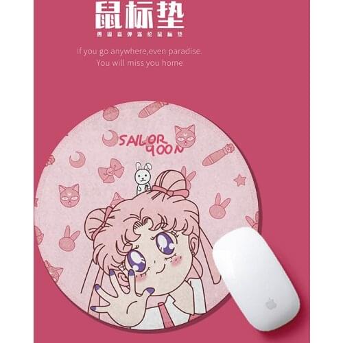 Cute Cartoon Personality Girl Mouse Pad Student Computer Mouse Non-slip Notebook Pad Office Keyboard Protection Pad Desk Pad