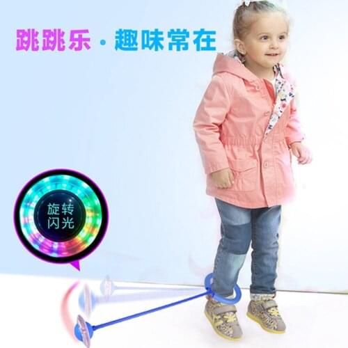 Flash Jumping Foot Force Glow Ball Children Outdoor Fun Child-parent Sports Game LED Jumping Force Reaction Training Ball