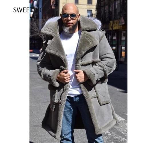 SWEETWOO Mens Sheepskin Jackets