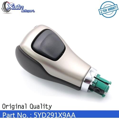 XUAN Car Gear Shift Knob Kit Shifter Pewter & Black 5YD291X9AA For Jeep Cherokee 2014 2015 2016 2017 2018 2.4L3.2L