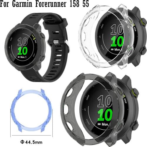Protector Case For Garmin Forerunner 55 158 SmartWatch Protective Cover Shell Frame bumper Clear Soft Ultra-Thin Tpu Accessories