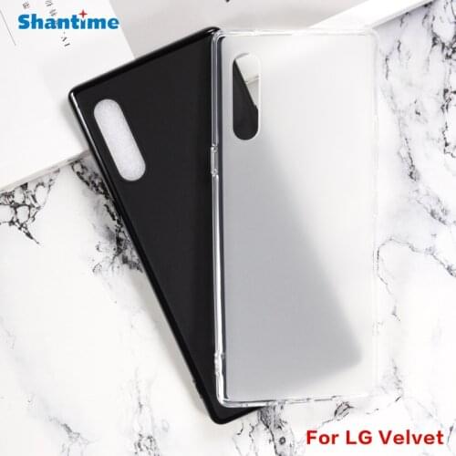 For LG Velvet Gel Pudding Silicone Phone Protective Back Shell For LG Velvet 4G LG Velvet 5G LG Velvet 5G UW Soft TPU Case