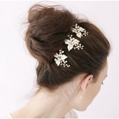 Korean Women Hair Comb Bride Wedding Hair Clip Handmade Flowers Beads Decoration Ladies Fashion Hairs Accessories