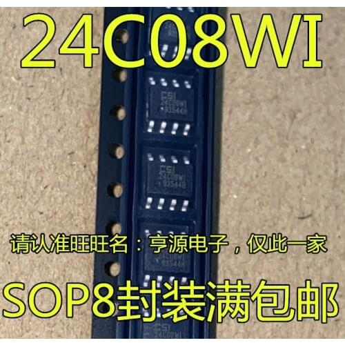 10PCS CAT24C08WI CAT24C08WI-GT3 24C08WI CSI24C08WI