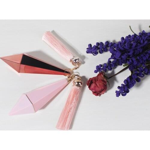 30pcs/lot 12.1mm High Class Diamond Shape Lipstick Tube, DIY Plastic Lip Rouge Sub Bottle, Elegant Black/Blue/Gold Lip Balm Tube