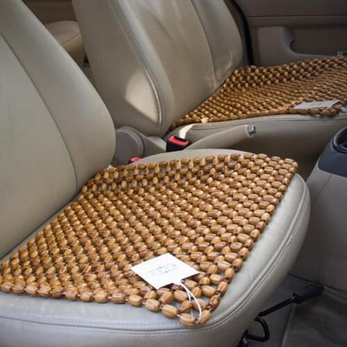 45*45CM Olive Wooden Beads Car Seat Cushion Massage Breathable Cool Environmentally Friendly Seat Cushion For Car Office Home