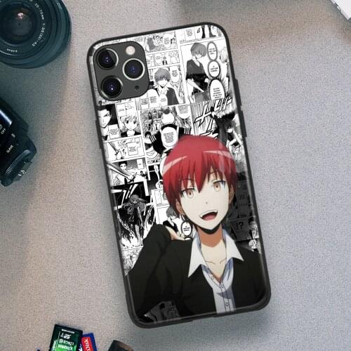 Akabane Assassination Classroom Anime Soft TPU Glass Phone Case for IPhone SE 6s 7 8 Plus X Xr Xs 11 12 Mini Pro Max Samsung