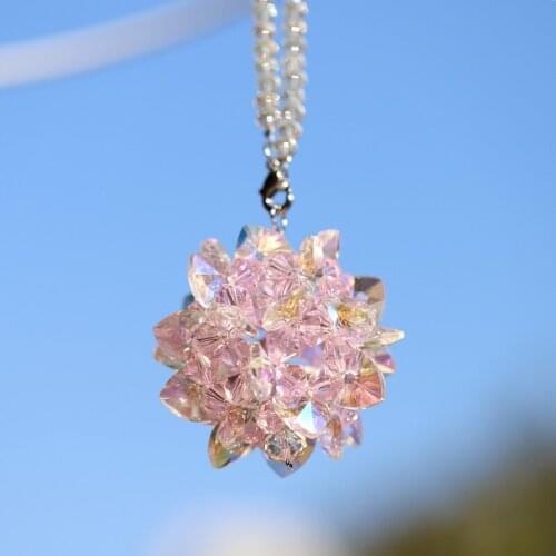 Home Decoration Accessories Sparkling Glass Crystal Ball Pendant Wedding Party Outdoor Garden Hanging Decor