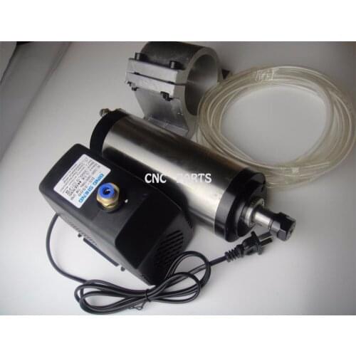 CNC milling spindle ER16 1.5KW water cooling spindle +water pump+water pipe+spindle support
