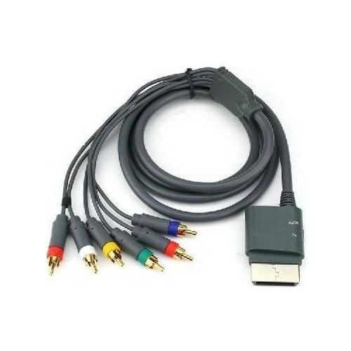 6in1 HD Component AV Cable Cord Adapter for HDTV Microsoft Xbox 360 XBOX360 20peices/lot