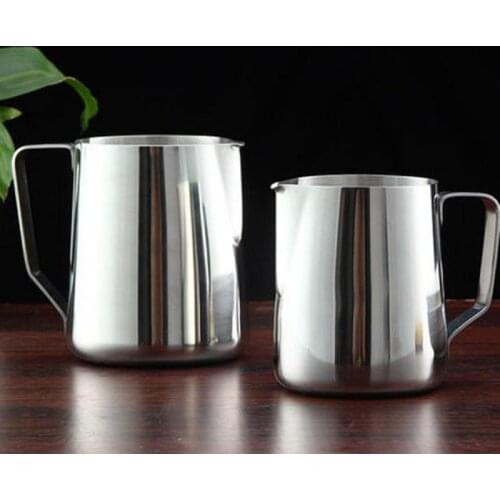 Stainless Steel Frothing Coffee Pitcher Pull Flower Cup Cappuccino Milk Pot Espresso Cups Latte Art Milk Frother Frothing Jug