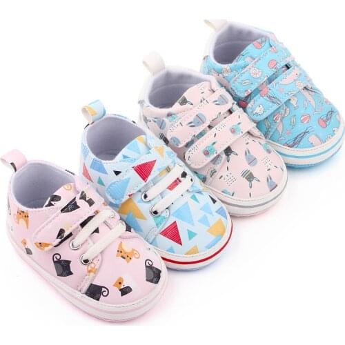 2021 Infant Baby Shoes Cartoon Girls Boys New Toddler Shoes Newborn Baby Sneakers Prewalker First Walkers Kids Shoes