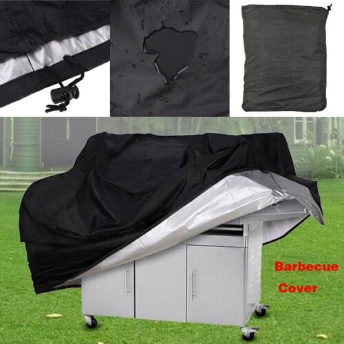 1PC BBQ Cover Outdoor Dust Waterproof Weber Heavy Duty Charbroil Grill Cover Rain Protective Outdoor Barbecue Cover Round