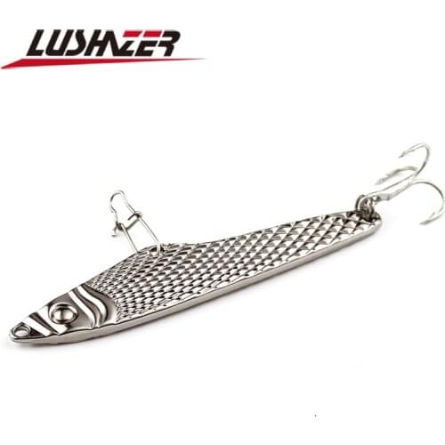 LUSHAZER fishing spoon lure 13g 75mm spinnerbait fishing wobblers spinner metal peche artificiali pesca VIB bait