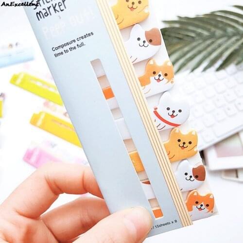 Kawaii Cute Memo Pad Bookmarks Creative Animal Sticky Notes Index Posted It Planner Paper Stickers School Stationery Supplies