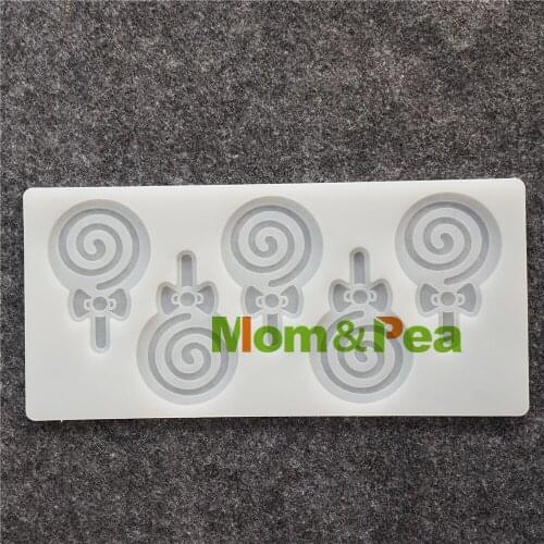 Mom&Pea CX111 High Quality 5-Lollipop Silicone Mold Chocolate Mold Cake Decoration