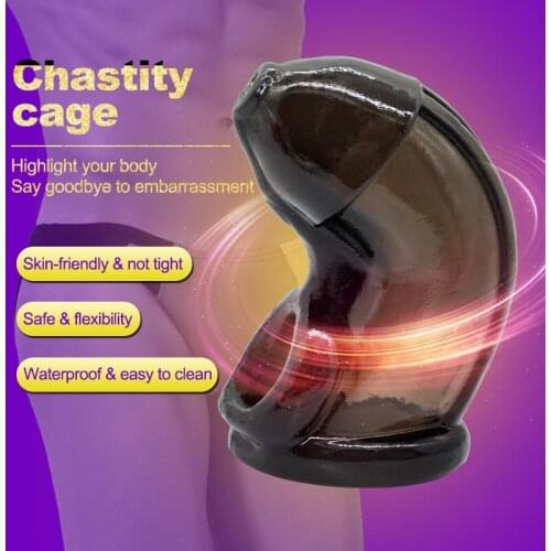 New Penis Rings Silicone Male Chastity Device CockRing Penis Adult Dick Cage Sex Toy Chastity Belt Adult Sex Product For Men