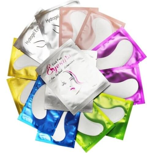 10/20/50/100 Pairs Eyelash Pad Gel Patch Grafting Eyelashes Under Eye Patches for Eyelash Paper Sticker Wraps Makeup Tools