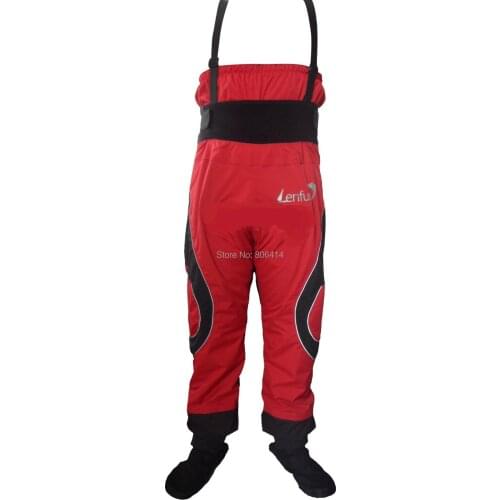 Lenfun unisex Whitewater dry pants,Touring,Kayaking dry pants bibs with relief zipper,Sea Kayaking,Rafting Paddling,Canoeing