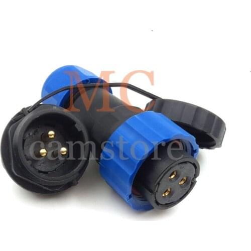 SD20 waterproof Connector 3 pin, No need to weld , outdoor power link wire connectors,LED connection cable plug and socket