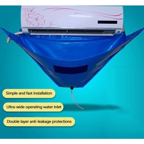 Waterproof Air Conditioner Cleaning Cover With Water Pipes Cleaning Dust Protections Cleaning Cover Bag Aviod Dismantle