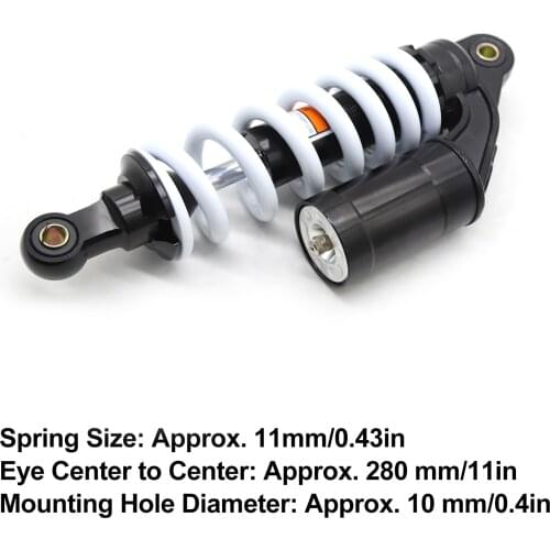 Rear Gas Shock Absorber Suspension for 50 cc 70cc 110 cc 125cc Dirt Bikes Pit Bike (270mm)