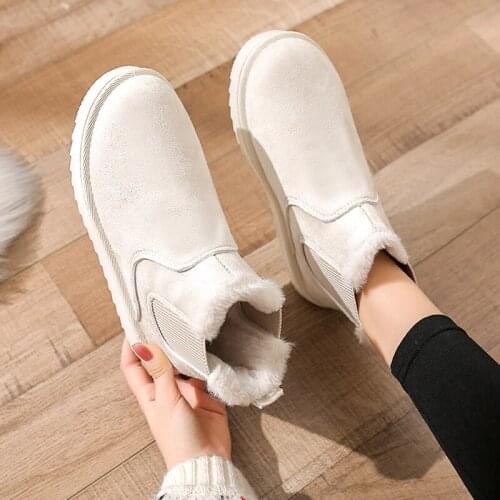 2021 Snow Boots For Women Womens Low Shoes Flat Heel Booties Ladies Winter Footwear Boots-women Luxury Designer Round Toe