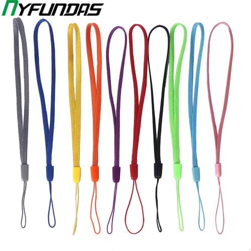 100PCS Hand Wrist Lanyard Strap Short Grip For iPhone Samsung Xiaomi Huawei Camera Cell phone USB Flash Drive Keys ID Card Badge