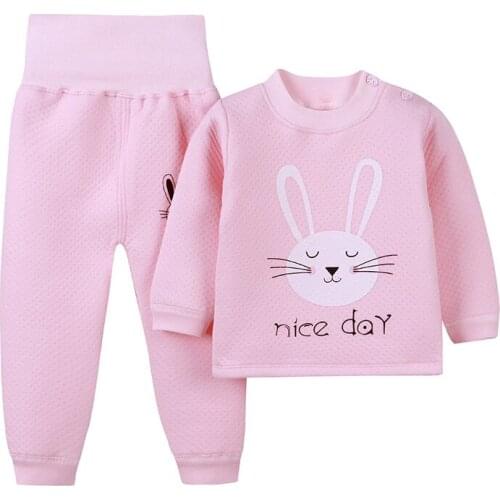 ZWF1381 New Autumn Children Fashion Clothes Baby Boys Girls T Shirt Pants 2Pcs/sets Kids Clothing Toddler Casual Tracksuit
