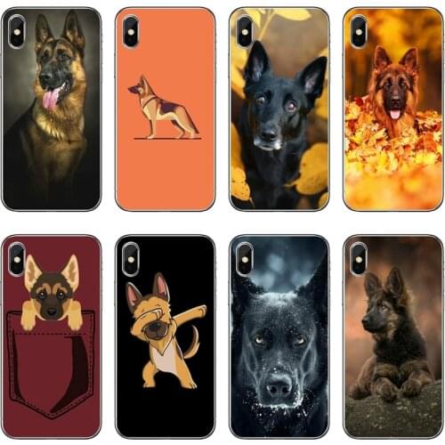 German Shepherd Dog Accessories Phone Case For Samsung Galaxy A71 A70 A60 A51 A50 A41 A40 A31 A30 A20E A21S A12 A10 A7 A5 A3