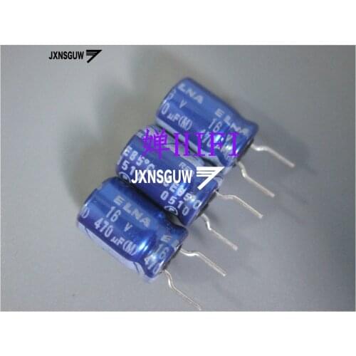20PCS ELNA RE3 16V470UF 8X11.5MM Blue robe audio Aluminum electrolytic capacitors 470uF/16V 85 degrees 470UF 16V
