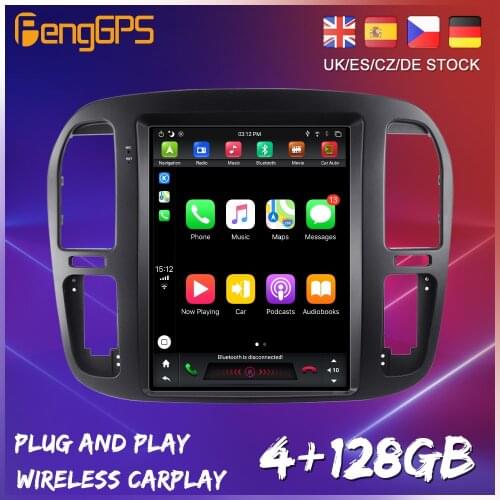 Android 9.0 Tesla Style Screen For Toyota Lander Cruiser LC100 1998 - 2002 Car Radio Multimedia Video Player Navigation GPS 2din