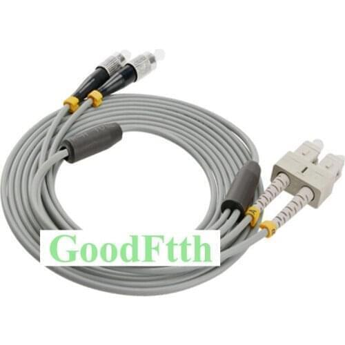Armoured Patch Cable Cord SC-FC FC-SC Multimode 62.5/125 OM1 Duplex GoodFtth 1-15m