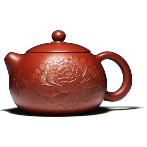 Peony xishi pot of 200 cc hot yixing recommended masters all hand zhu mud dahongpao tea set the teapot