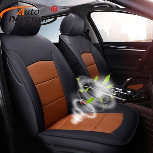 AutoDecorun Cowhide Seat Covers for Hyundai Tucson 2016 Automobiles Seat Cover Genuine Leather Car Supports Cushion Accessoires