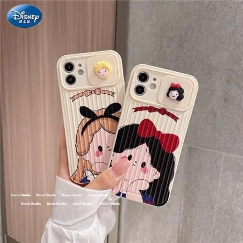 Mermaid Princess Snow White Silicone Case for IPhone 11 12Pro Xs Max iPhone7 8 Official Liquid Silicon Full Cover zz0712