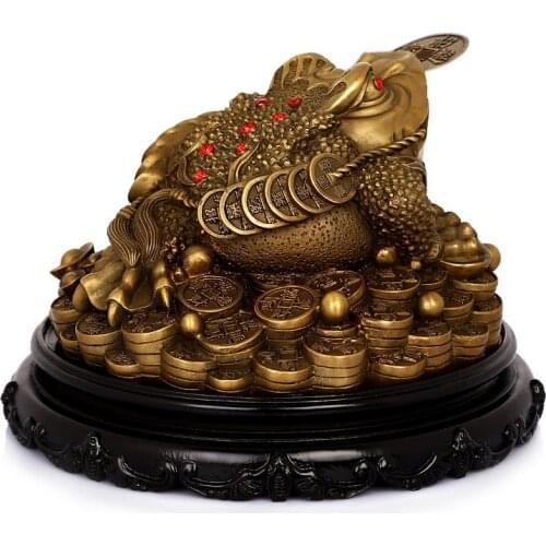 PURE COPPER OVERSIZED THREE FOOT TOAD ORNAMENTS GIFT SHOP OPENED LIVING ROOM DECORATION GOLDEN DECORATION HOME ARTS CRAFTS