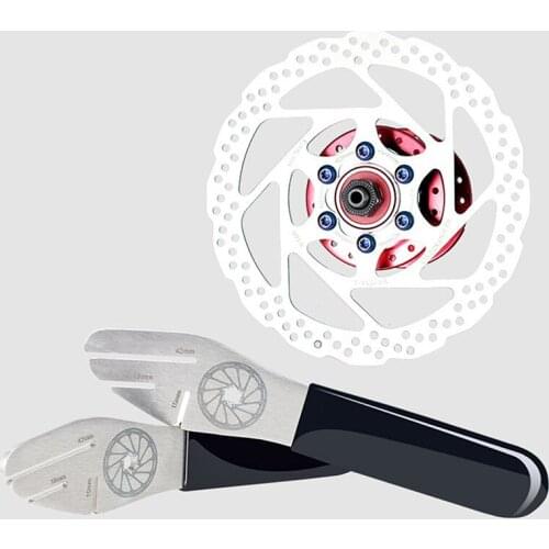 MTB Bike Bicycle Disc Brake Rotor Alignment Truing Tools Mountain Bicycle Disc Flattening Correction Wrench Stainless Steel Tool